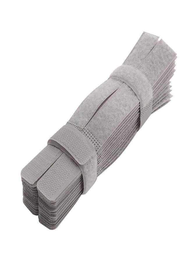 Pasow 50pcs Cable Ties Reusable Fastening Wire Organizer Cord Rope Holder 7 Inch (Grey) - Image 1